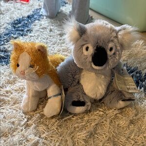 GANZ Webkinz Lil'Kinz Blue Tag Plush Display Card